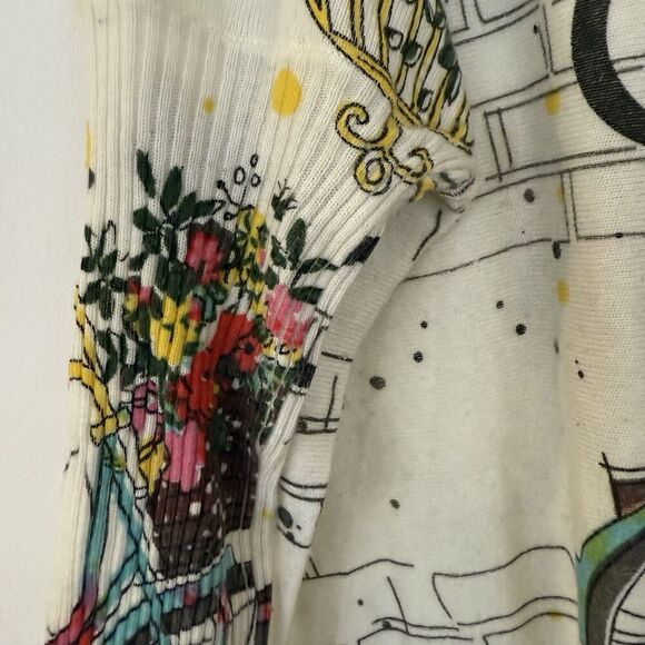 Oversized Wool Blend Tunic Top Women Long Dolman Sleeve Kitten Cat Sweater - Picture 5 of 8